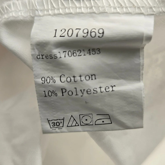 Lovely White Cotton Dress - Picture 5 of 7